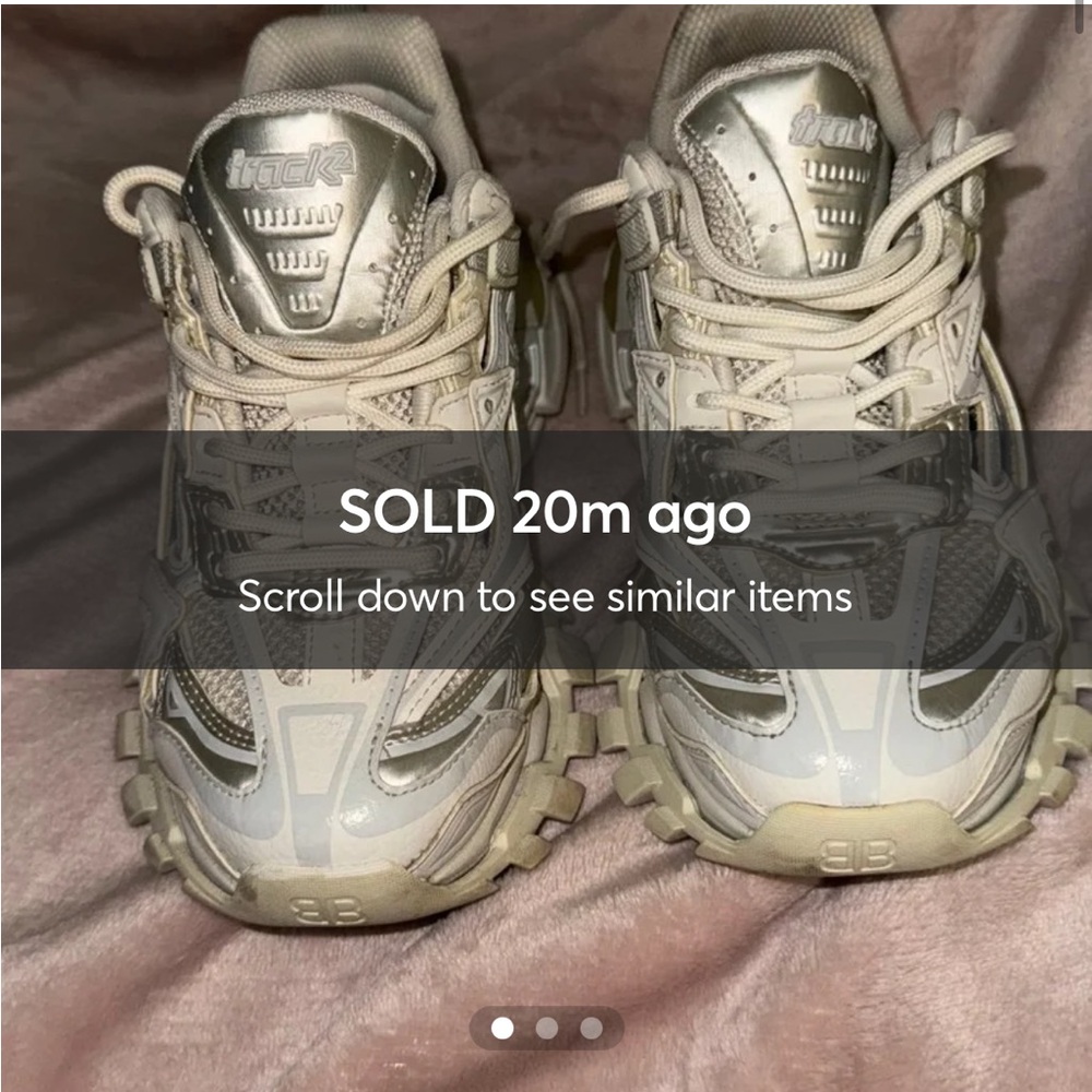 Balencianga off white track sneakers
